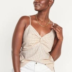 Old Navy Yellow Gingham Tank Top